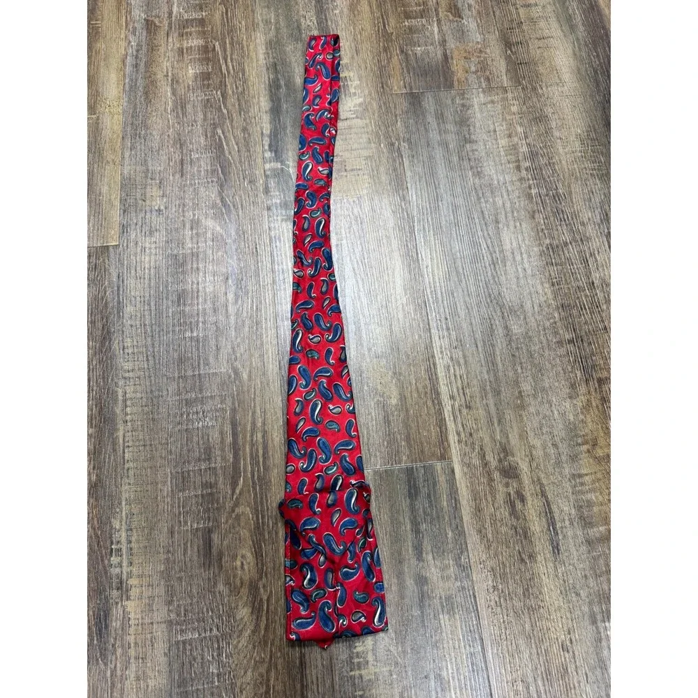 Hey-Ties Red Paisley Ascot Cravat Vintage Style Mens‎ Formal Neckwear BBL Inc